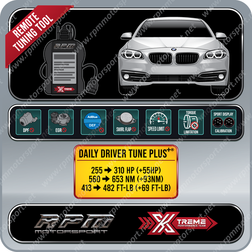BMW F10 LCI 535d 535dx Years 03/2015 to 2016 Rpm Motorsport Tuning Bundle
