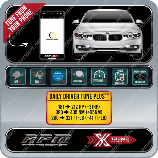 BMW F30 328d 328dX Years 2013 to 06/2015 Rpm Motorsport Tuning Bundle