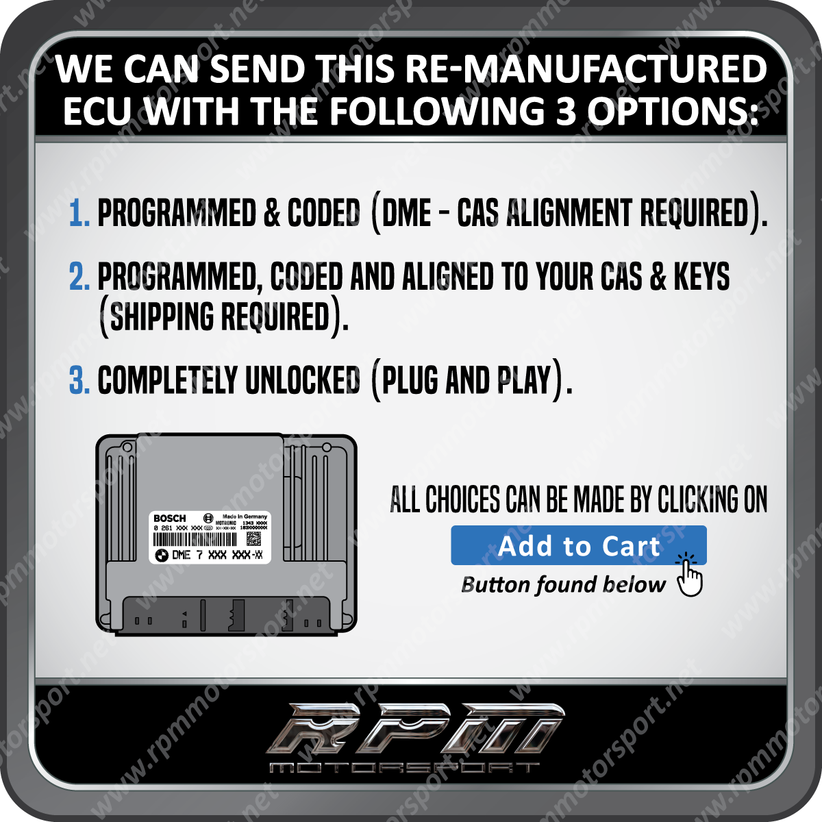 BMW E60 (5 Series) MS45.1 Remanufactured ECU 01/2003 To 10/2004