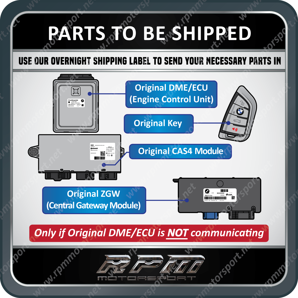 BMW F07 / F10 (5-Series) MSD85.0 Remanufactured DME (ECU) N63