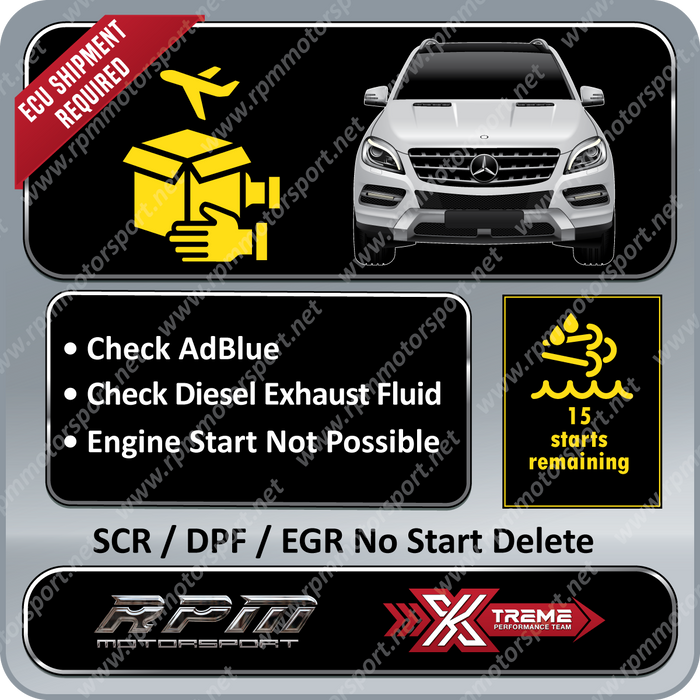 Mercedes SCR / DPF / EGR Delete (EDC17CP10) ALL MODELS